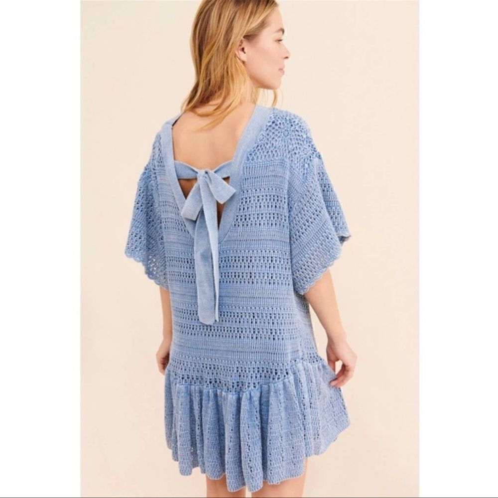 Free People - Sistine Crochet Mini Dress - Picture 3 of 11